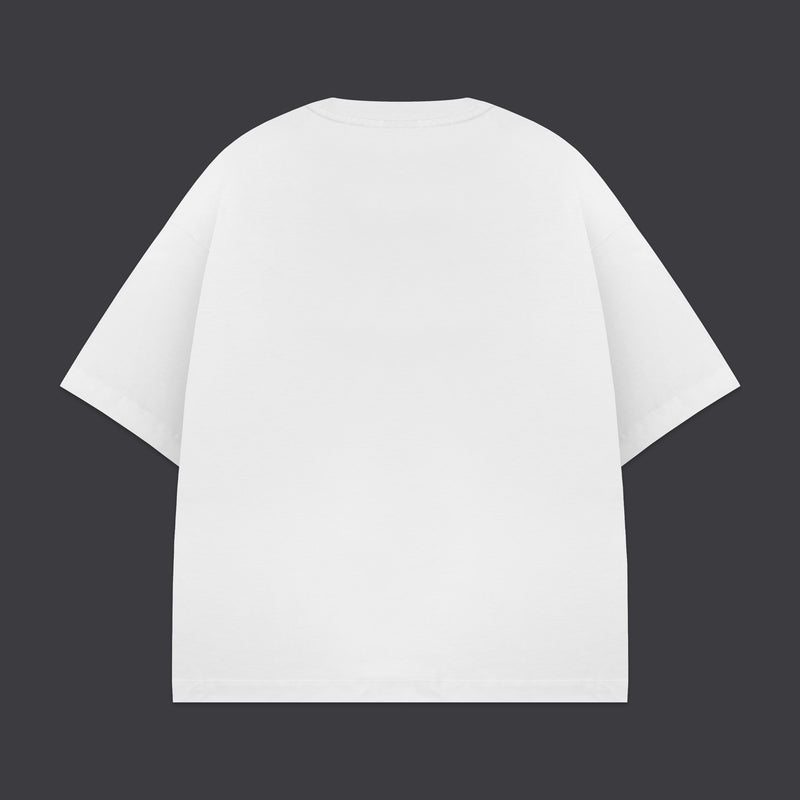 3D Box Logo Over Tee White