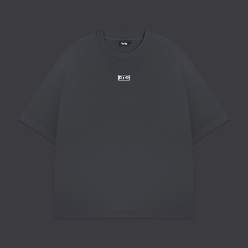 3D Box Logo Over Tee Dark Grey