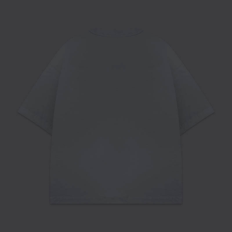 3D Box Logo Over Tee Dark Grey