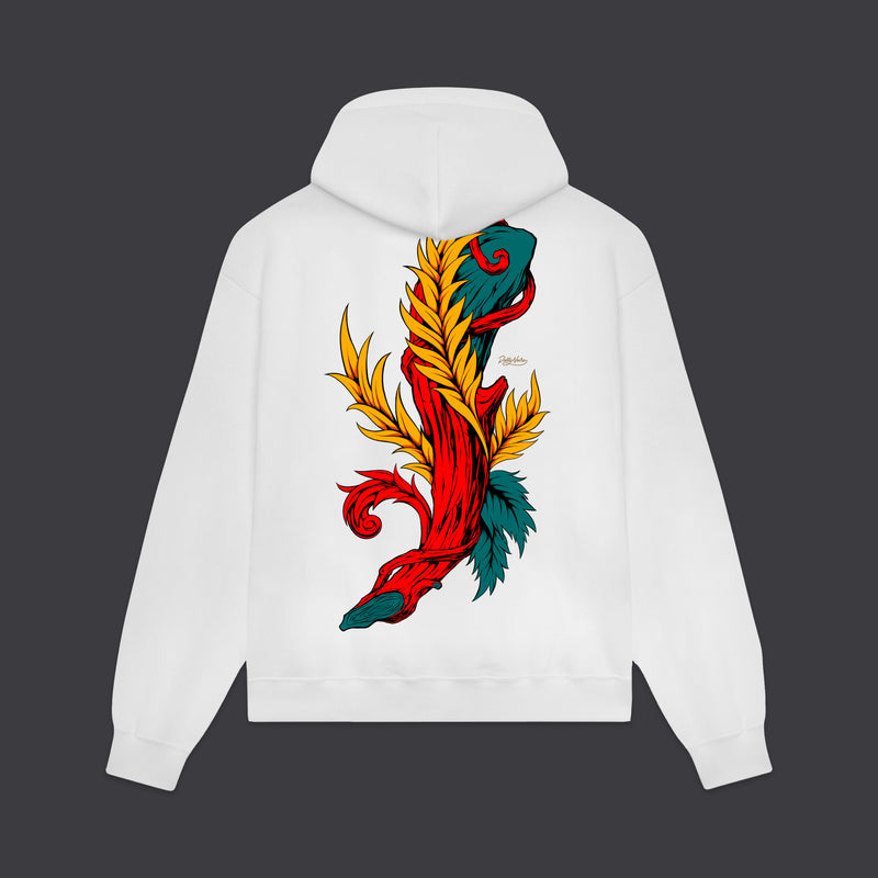 Asso di Bastoni Hoodie White