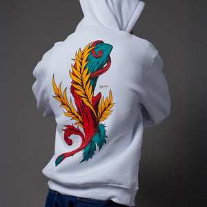 Asso di Bastoni Hoodie White