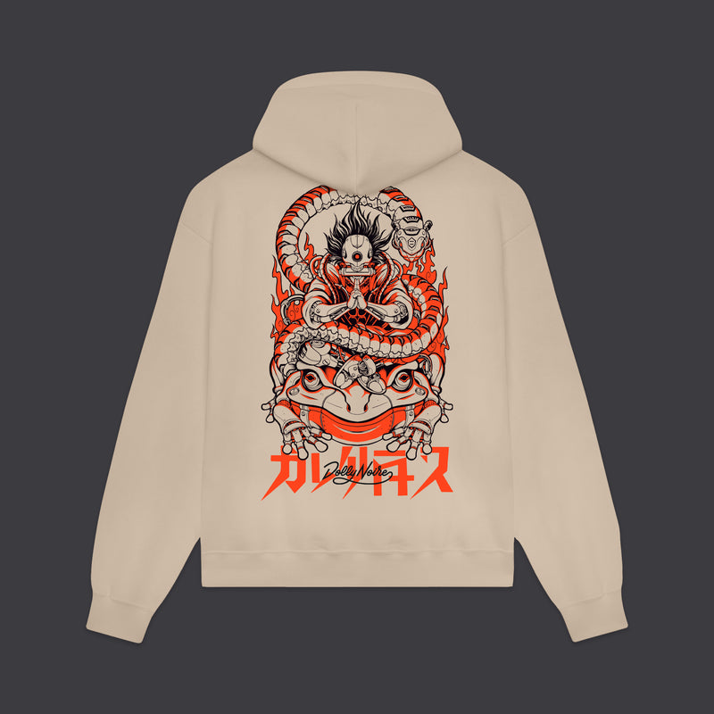 Cyber Kaeru Nyobo Hoodie Beige