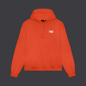 DLYNR Brushstroke Hoodie Bright Red