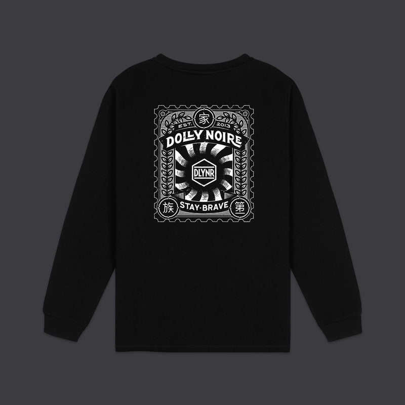DLYNR Stamp Long Sleeves Tee Black