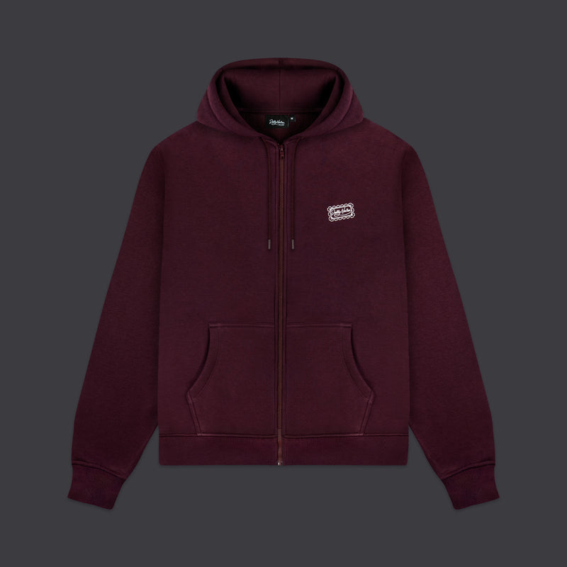 DLYNR Stamp Zip Hoodie Prune
