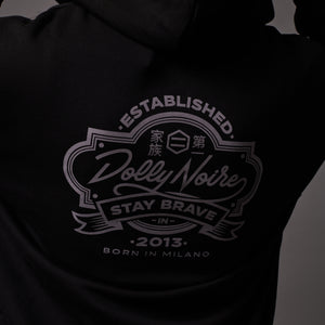 Dolly Noire Kanban Zip Hoodie Black