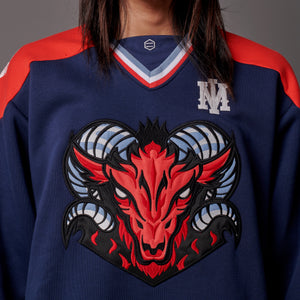 GOAT Hockey Crewneck Midnight Blue