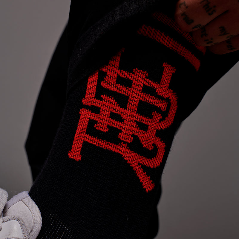 LB Stamp Socks Black