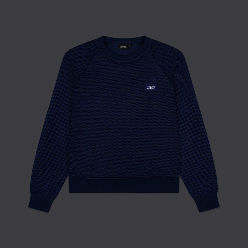 Mesh Crewneck Midnight Blue