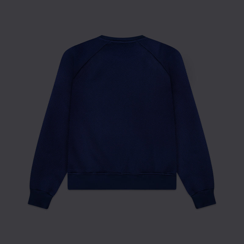Mesh Crewneck Midnight Blue