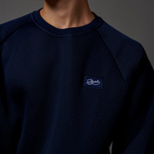 Mesh Crewneck Midnight Blue