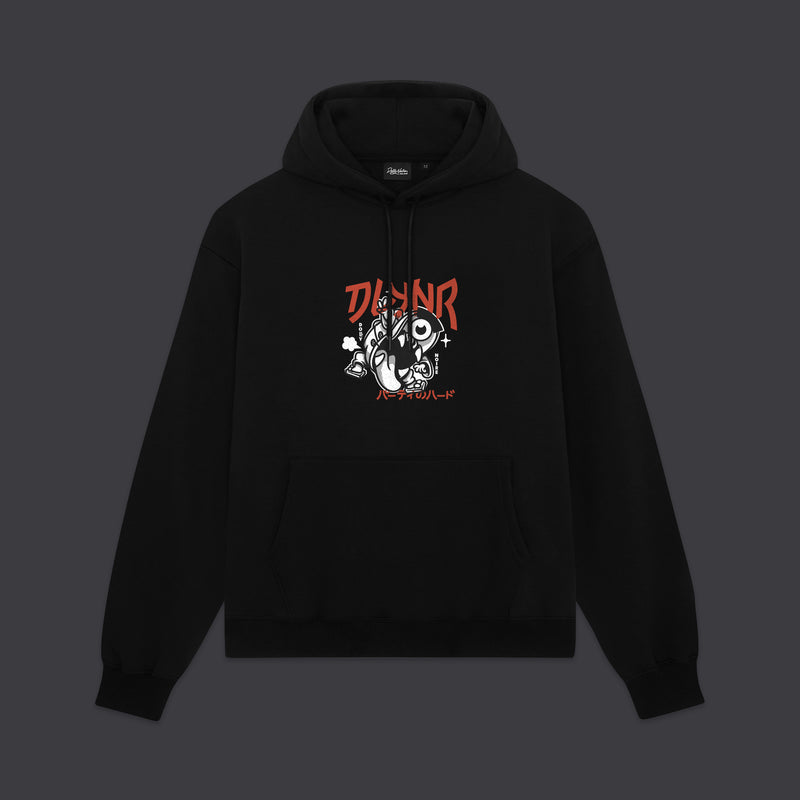 Yokai Snapback Hoodie Black