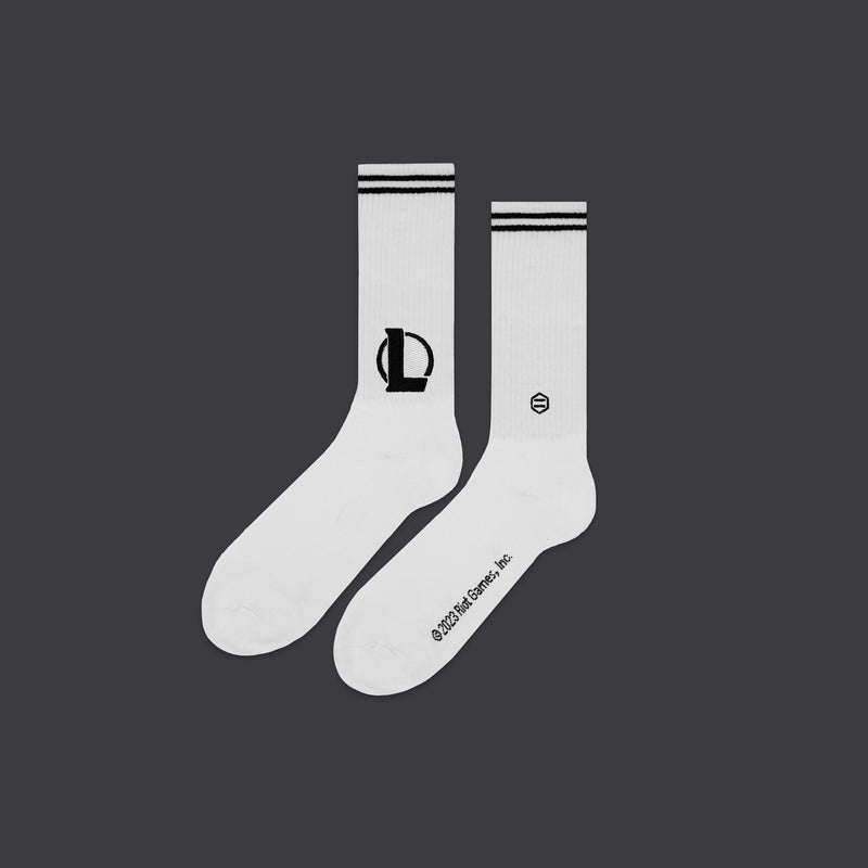 LOL Socks White