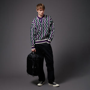 Chevron Polo Sweater