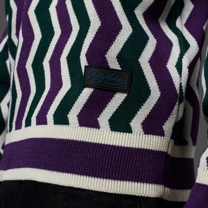 Chevron Polo Sweater