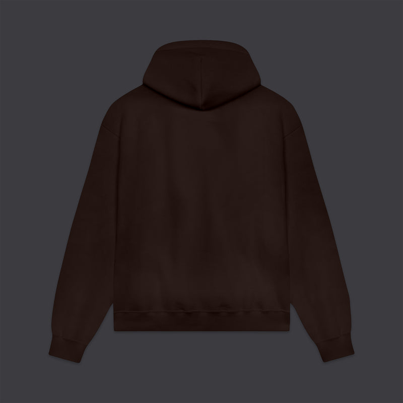 Minimal Hoodie Coffee Bean