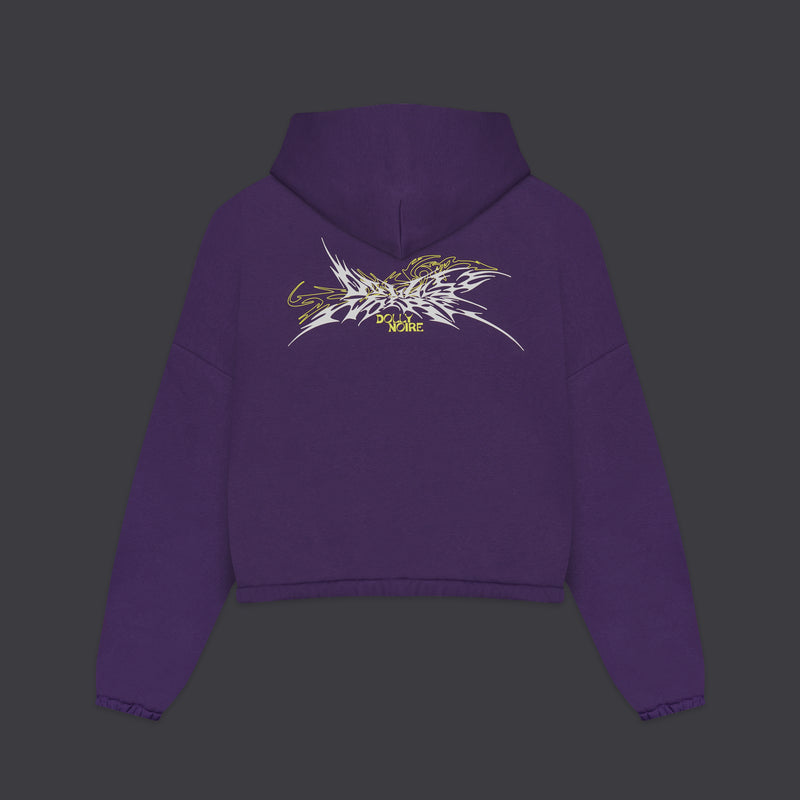 Shard Dolly Noire Boxy Hoodie Purple Reign