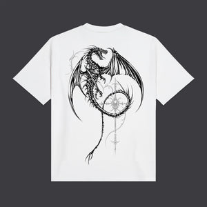 Occult Dragon Tee White