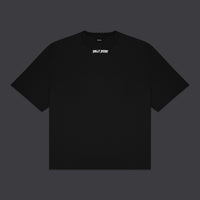 Stencil Cropped Tee Black