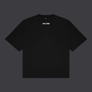 Stencil Cropped Tee Black