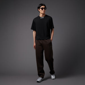 Stencil Cropped Tee Black