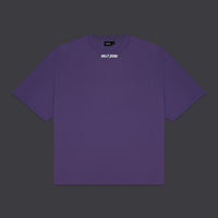 Stencil Cropped Tee Purple Reign