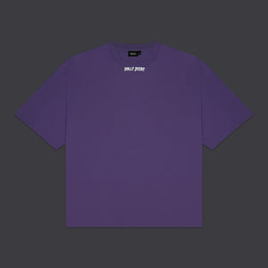 Stencil Cropped Tee Purple Reign