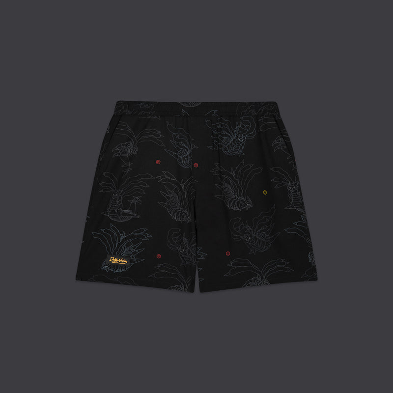 Giratina Pattern Techno Shorts