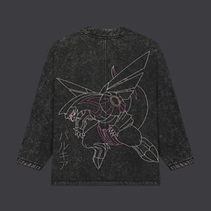 Dialga and Palkia Kimono Acid Black