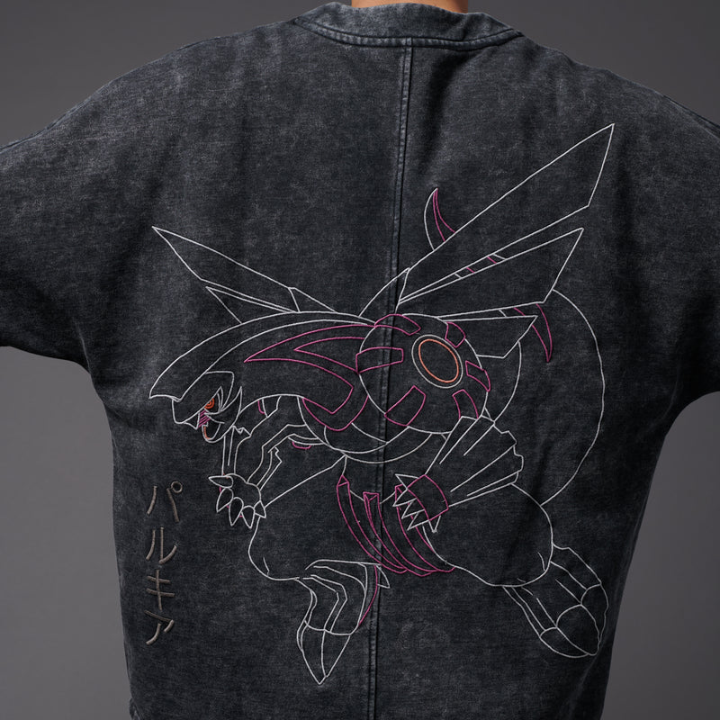 Dialga and Palkia Kimono Acid Black