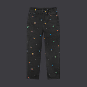 Starter Pattern Loose Fit Denim