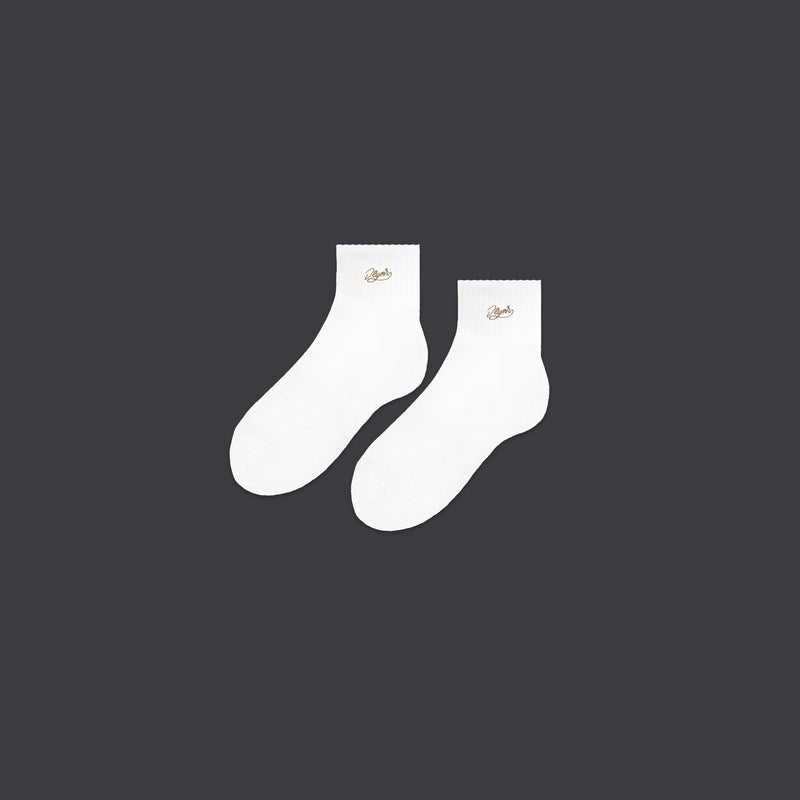 Signature Socks White