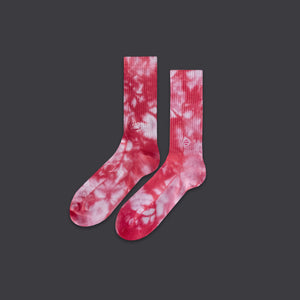 Acid Wash Socks Raspberry