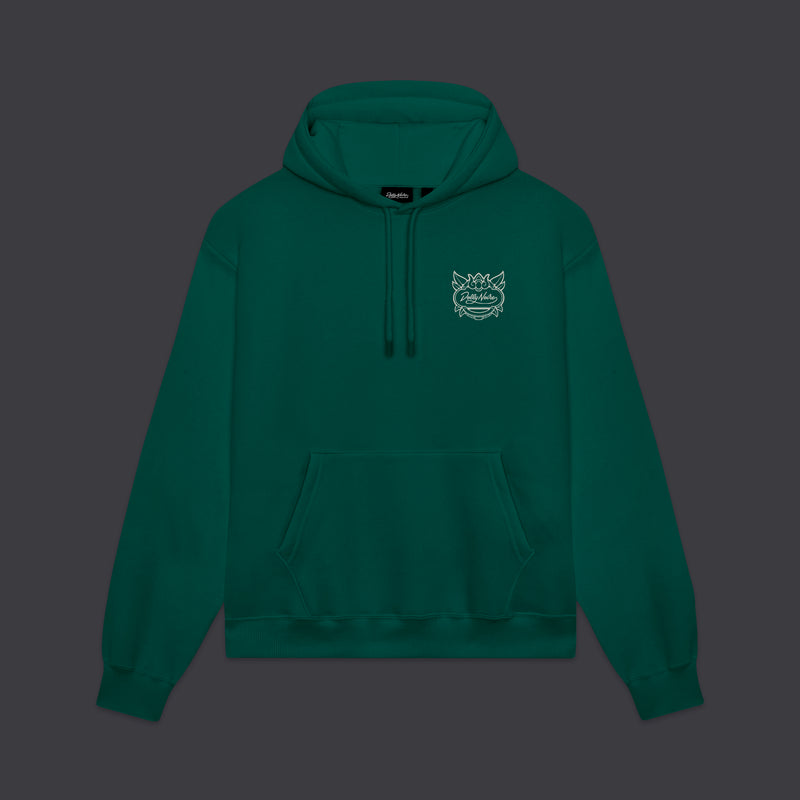 Ganesha Outline Hoodie Teal