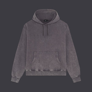 Acid Wash Hoodie Grey