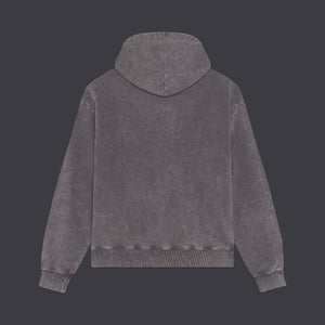Acid Wash Hoodie Grey