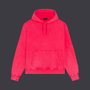 Acid Wash Hoodie Raspberry