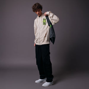 Dolly The GOAT Zip Hoodie Beige