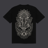 Ganesha Outline Tee Black