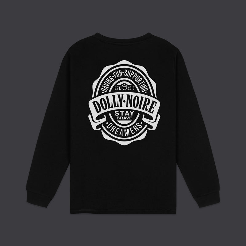 Logo Brew Label Long Sleeves Tee Black