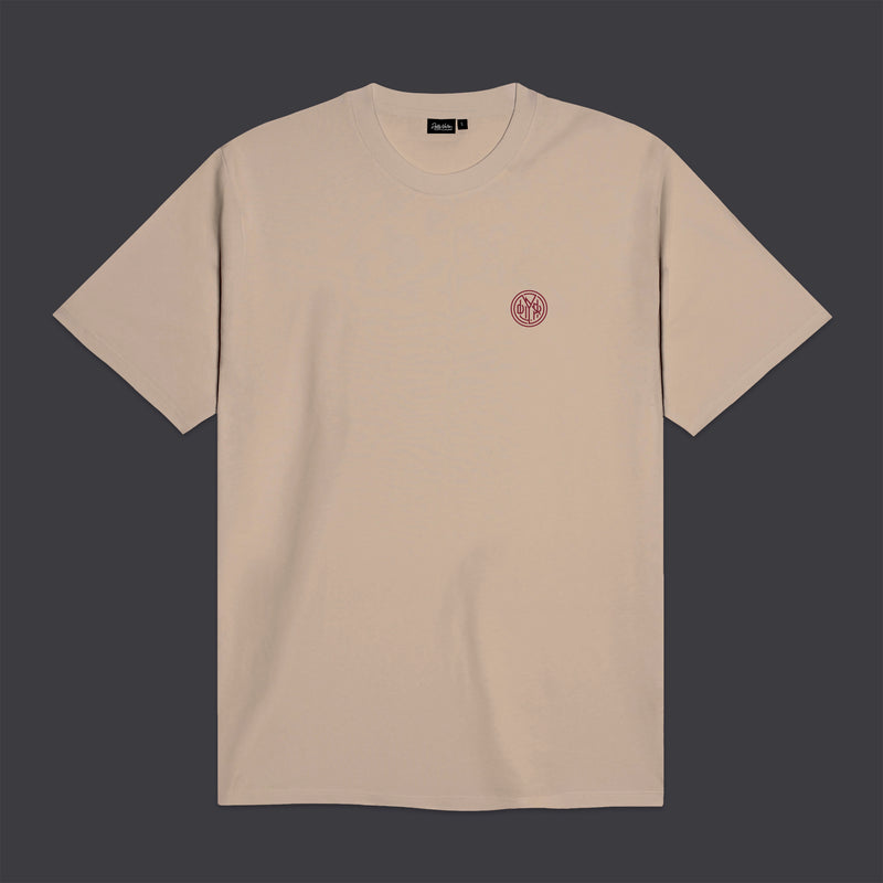 Badge Round Logo Tee Beige
