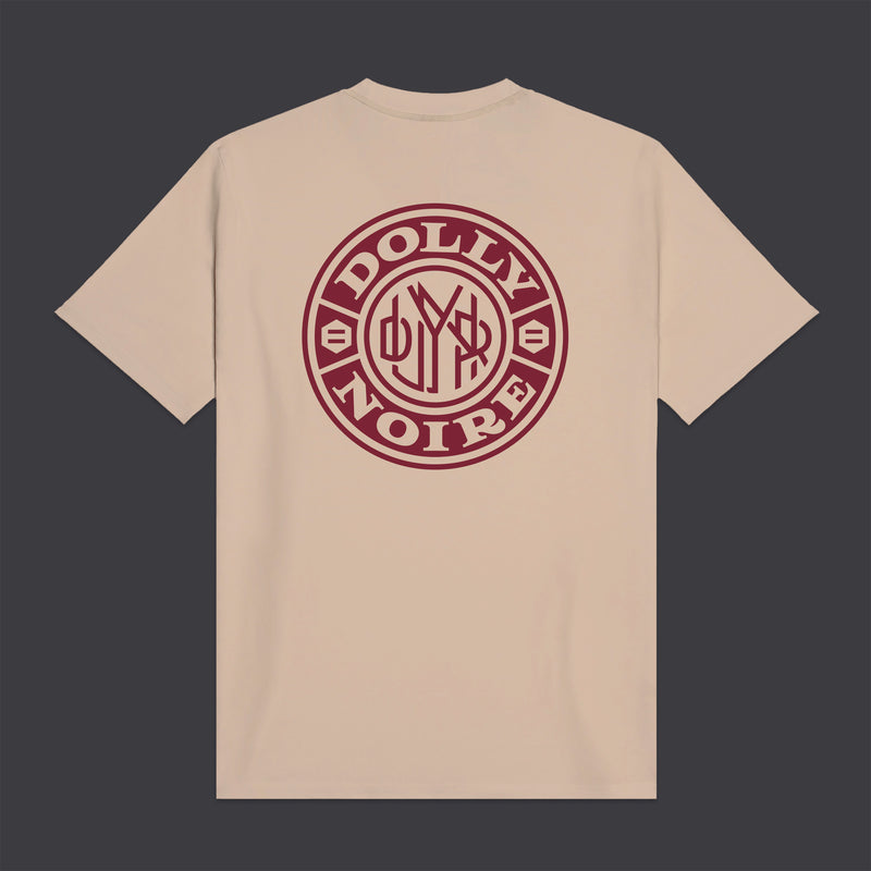 Badge Round Logo Tee Beige