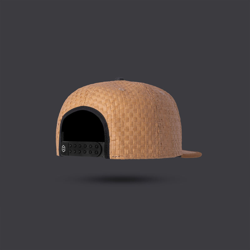 Straw Snapback Black / Beige