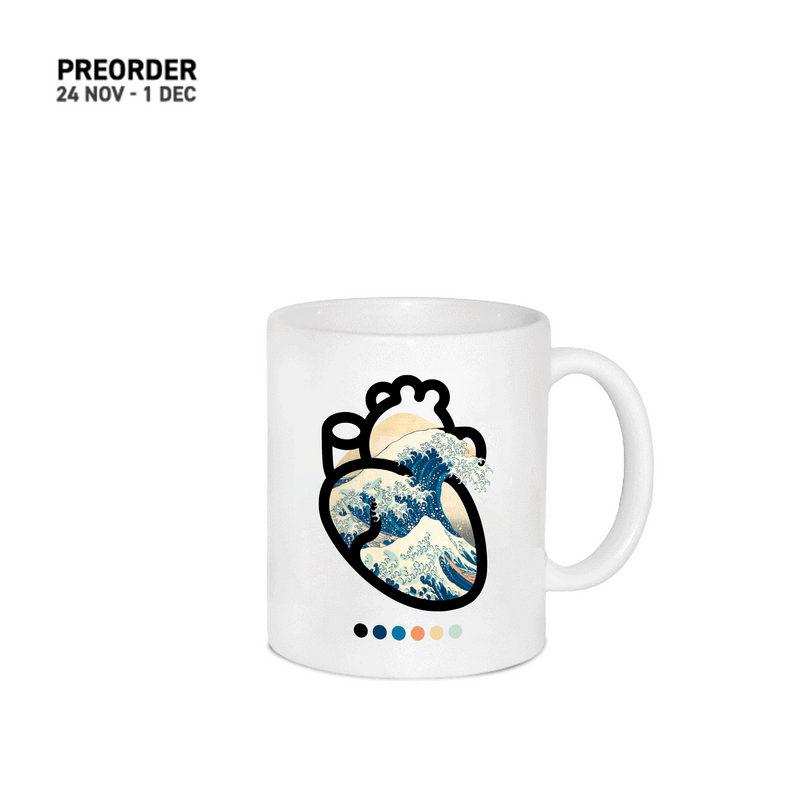 Cuore Hokusai Mug