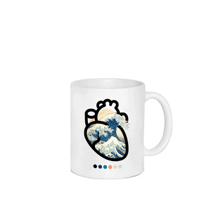 Cuore Hokusai Mug