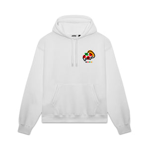 Pizza Hoodie White
