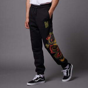 Ryu Dragon Sweatpants Black