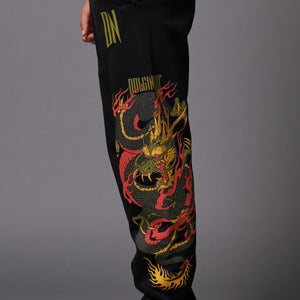 Ryu Dragon Sweatpants Black