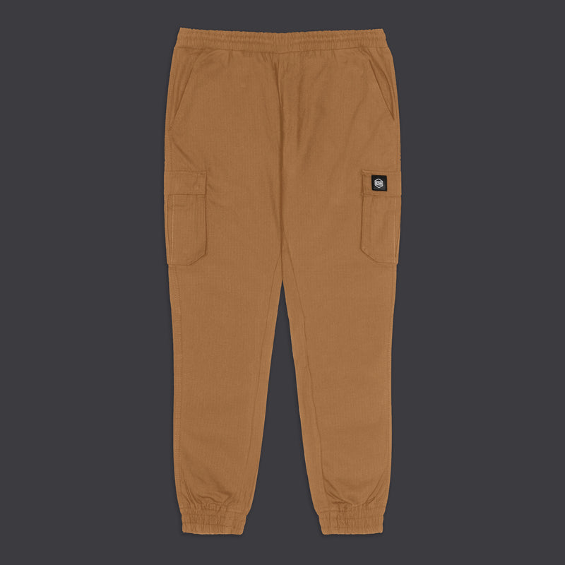 Cotton Ripstop Easy Cargo Pants Beige