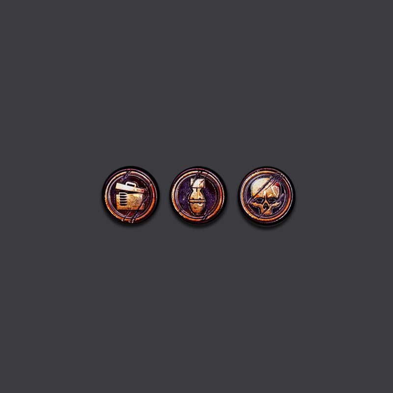 Zombie Power Up Pins Pack